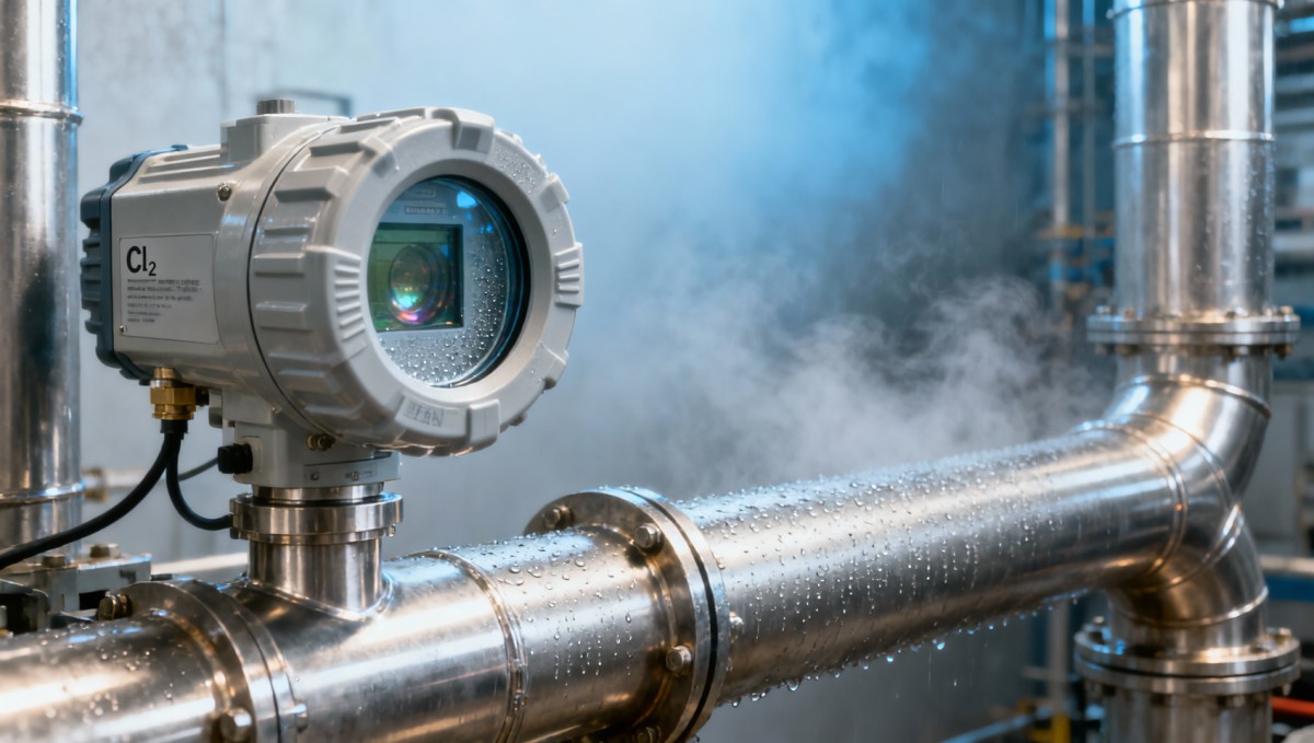 Cl2 concentration analyzer performance in high-humidity exhaust streams