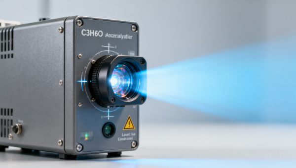 C3H6O concentration analyzer output jumps when exposed to UV light — is optical interference underestimated?
