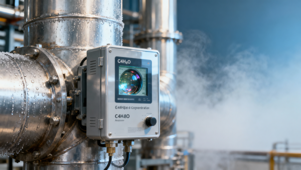 C4H8O concentration analyzer response time slows by 40% in high-particulate exhaust ducts