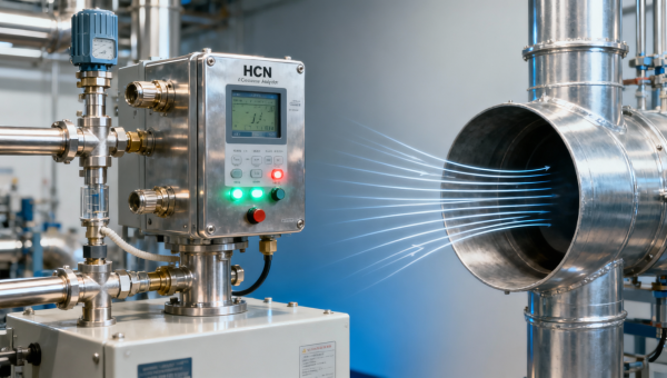 HCN concentration analyzer alarms trigger late in low-flow vent stacks — flow compensation isn’t always enabled