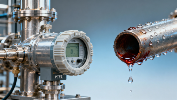 HCl concentration analyzers with PTFE seals — but hydrolysis accelerates in condensing vapor zones