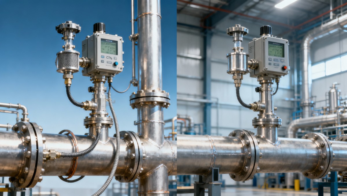 C7H8 concentration analyzer results vary by installation point