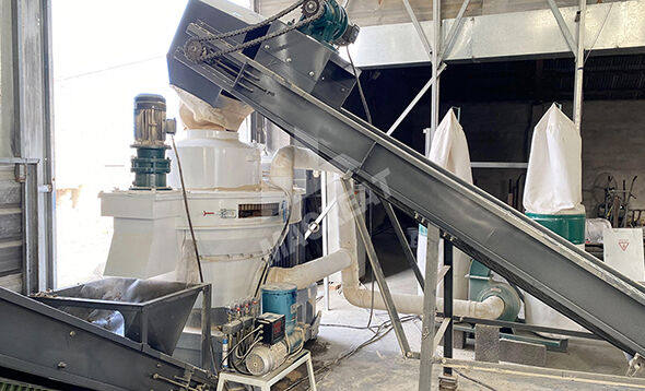 山东临沂时产2-3吨松木, 木屑制粒生产线项目案例