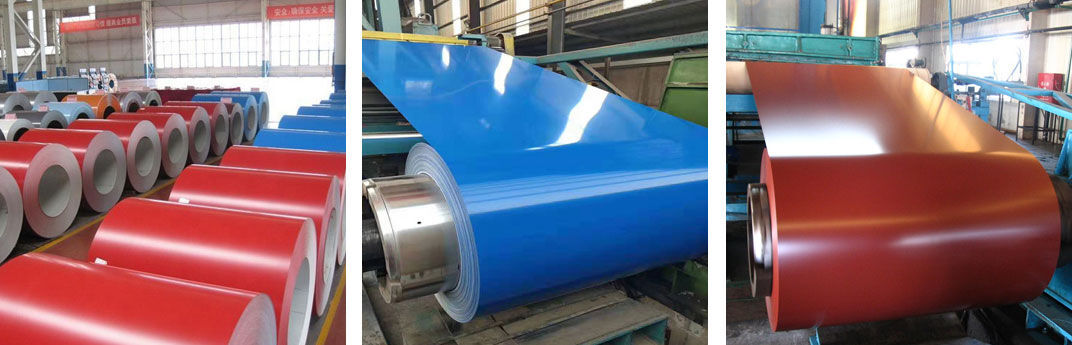 검은 기채색 아연도강 코일 피피기 나무 무늬 0.45 밀리미터 기채색 강철 코일 0