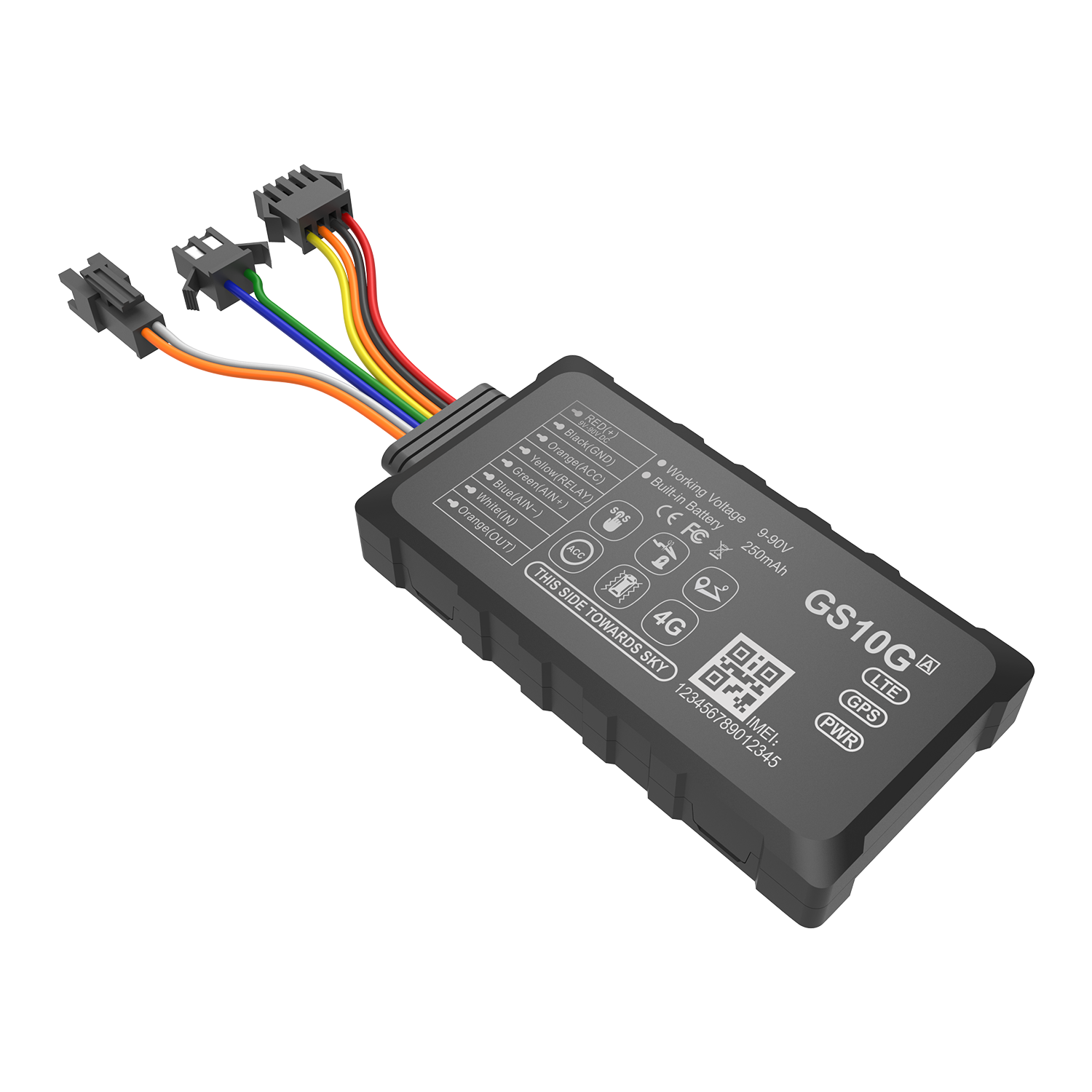 GS10G 4G 8PIN GPS Tracker for Fleet & Vehicle Management