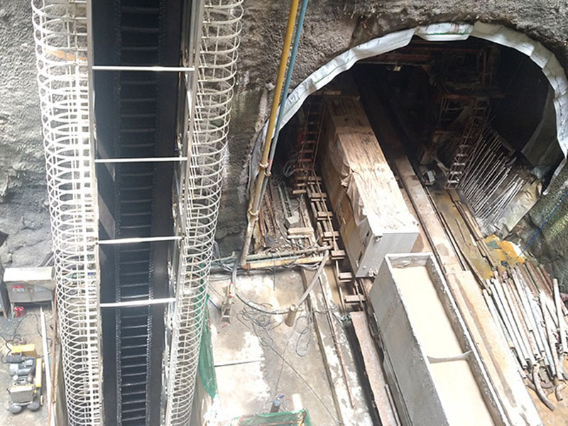 Ремень боковины QBF установлен для китайского туннельного проекта Ремень боковины QBF установлен для китайского туннельного проекта