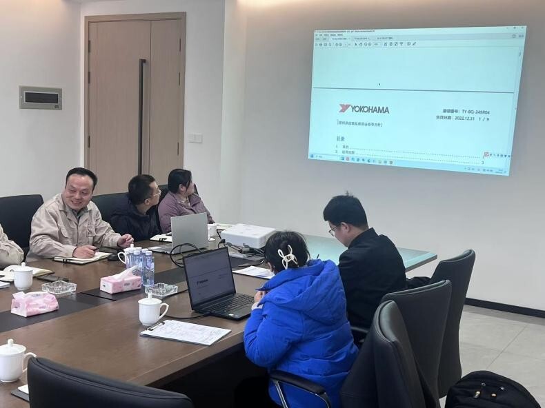 优科豪马轮胎厂到我公司验厂