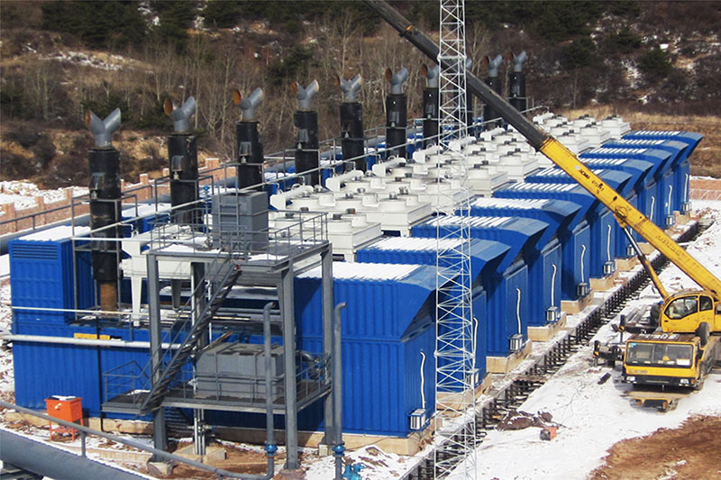 10 مجموعات 1000KW مولد صامت بالتوازي في روسيا