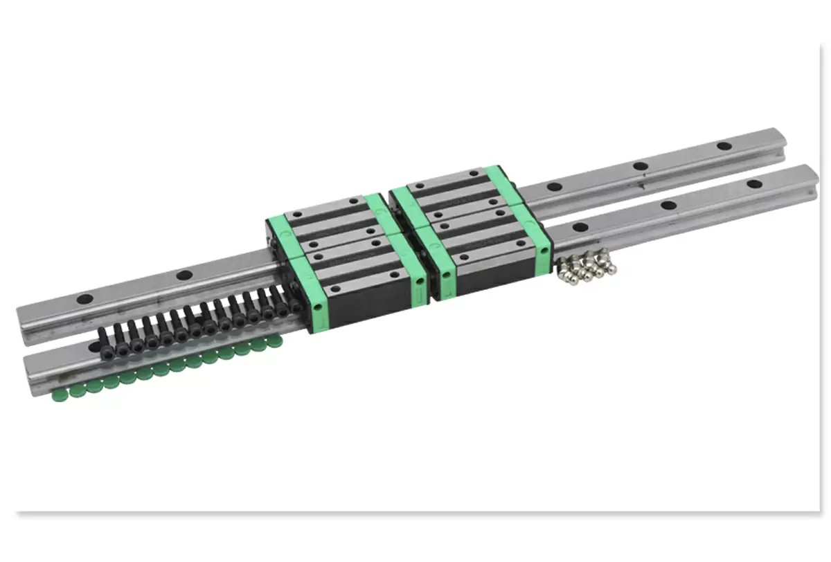 Kit Rail Linéaire HGR20 400 Mm Avec 4 Blocs Coulissants – Pour Fraiseuse CNC DIY – Guidage Précis Et Mouvement Fluide
