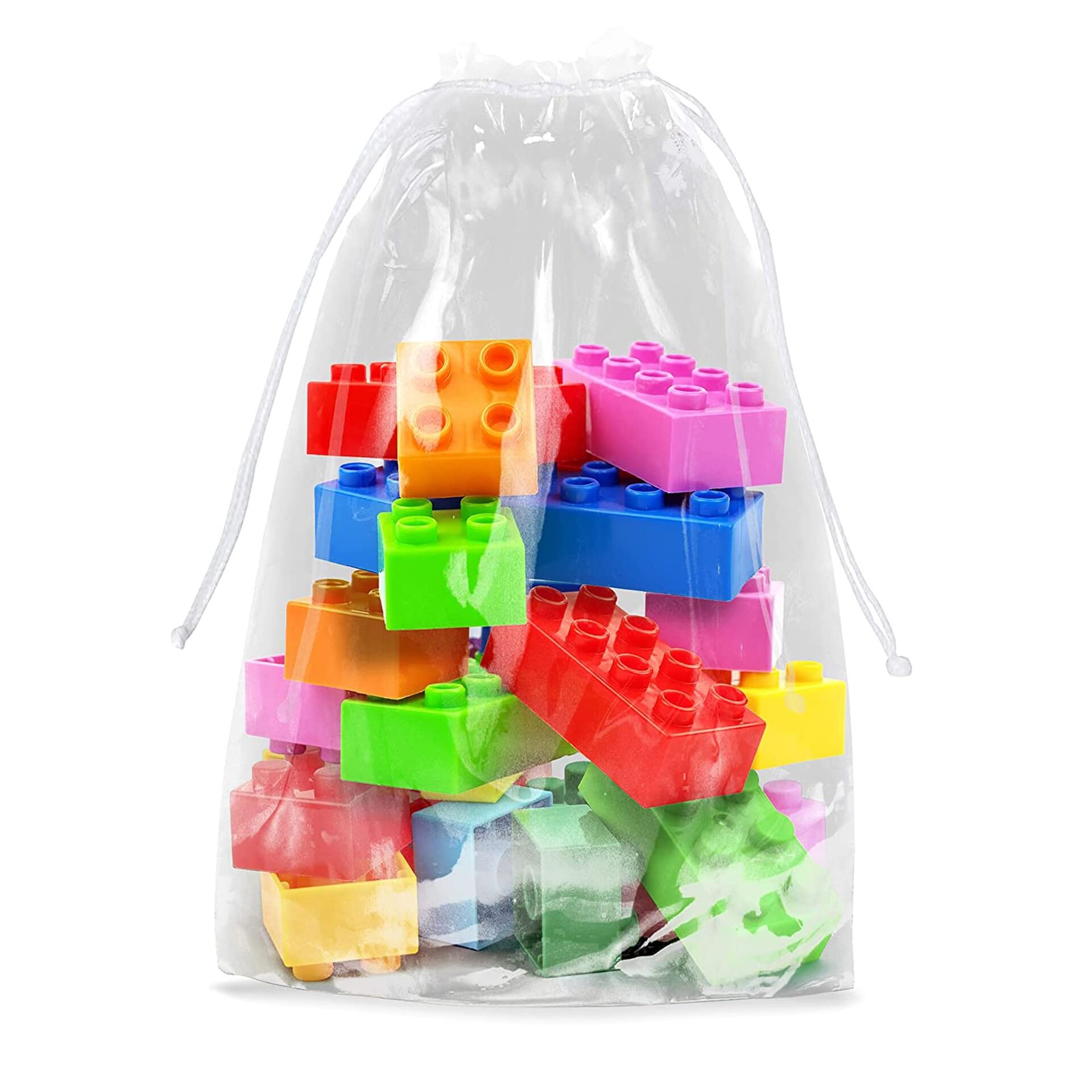 带棉抽绳的透明抽绳袋