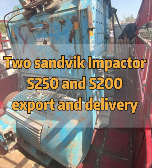 Sandvik используется ударный S250 S200. Продано