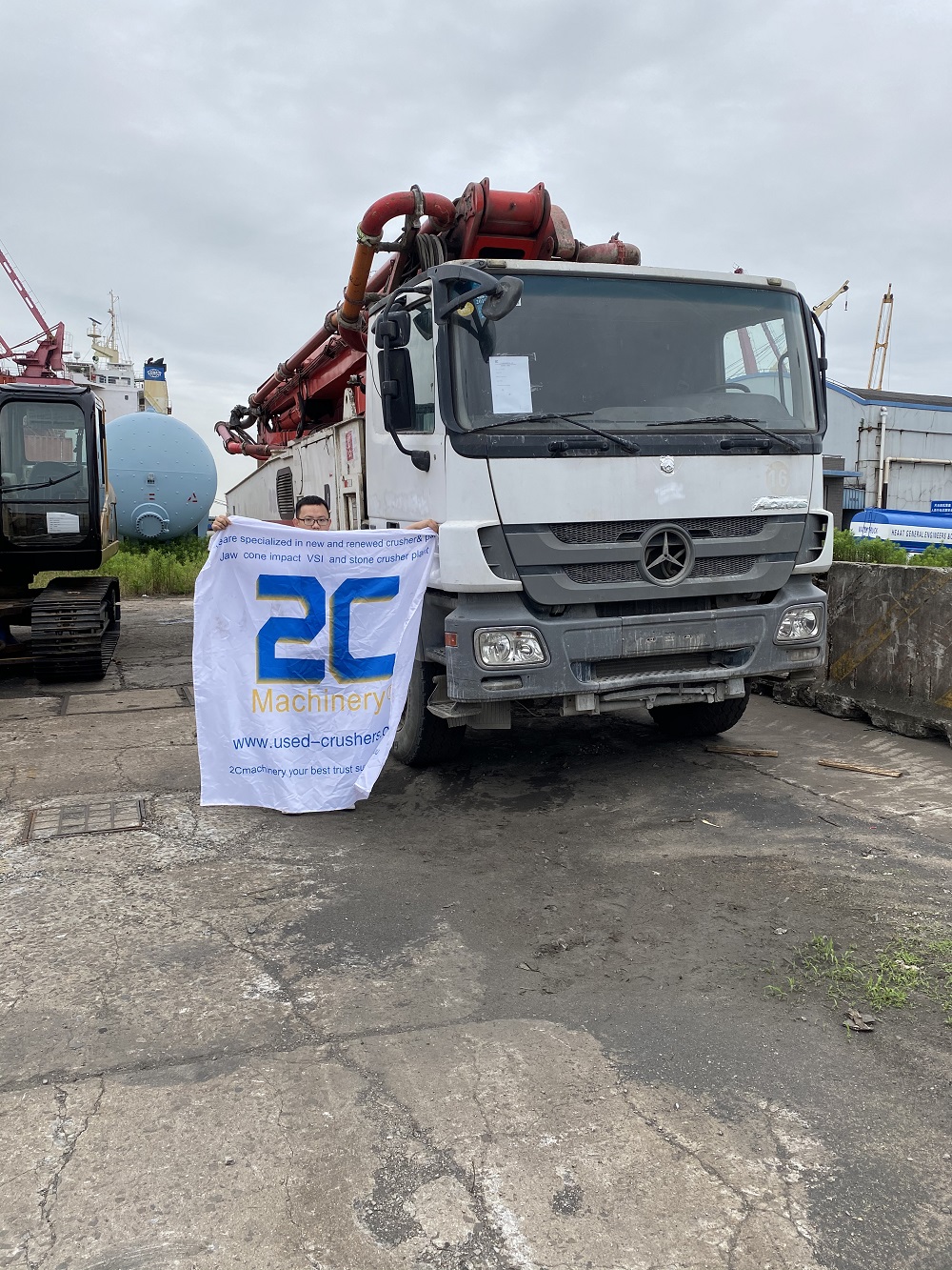 Putzmeister M56 экспортируется в Дубай