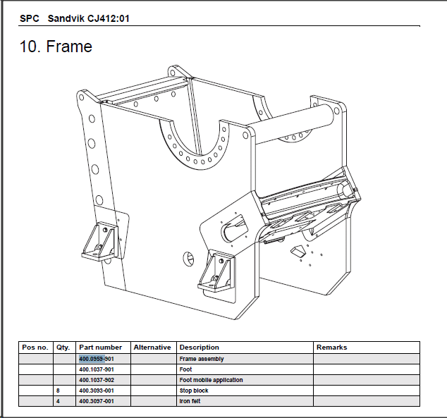 кузов сандвик CJ412