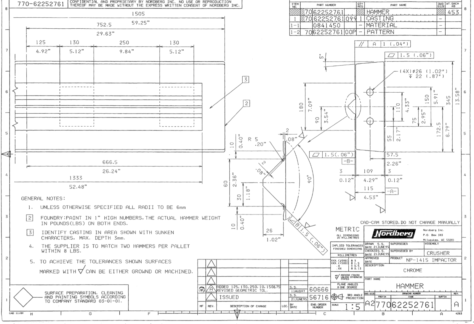 Ударная штанга METSO NP15