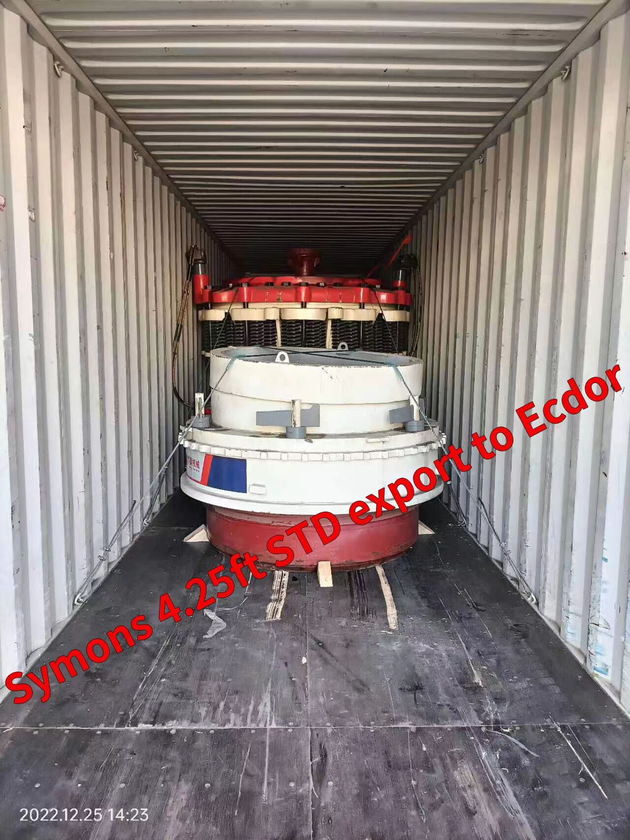 Конус Symons 4,25 фута Экспорт в Эквадор