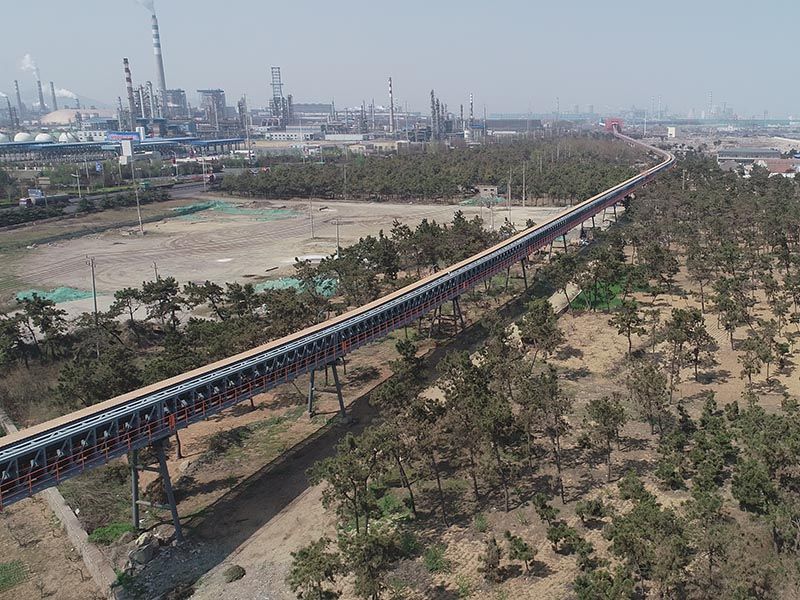 Проект двухлинейной фермы ленточного конвейера в порту Ланьшань