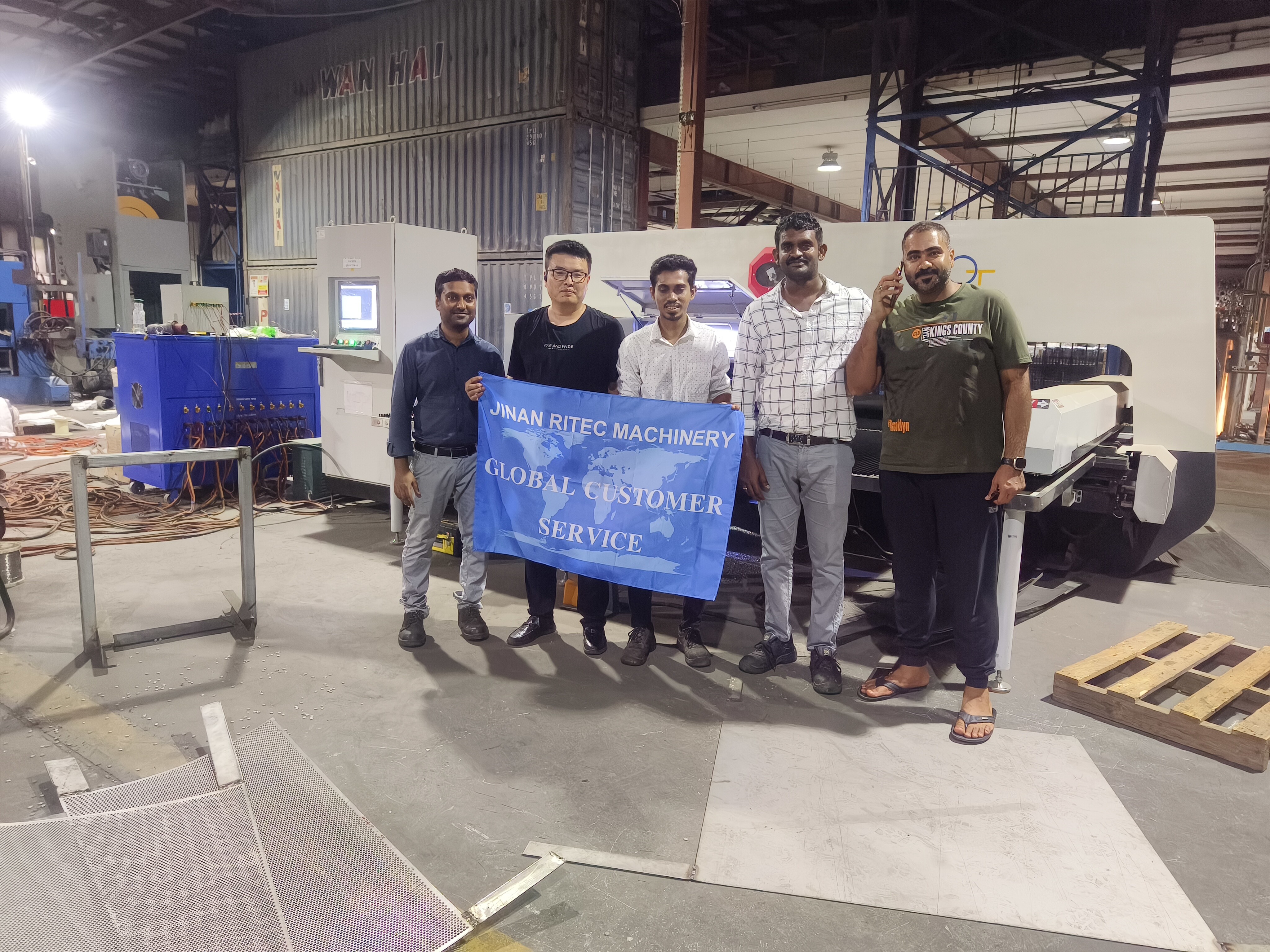 Ritec Machinerys Expert Installation and Commissioning of ZHS31550 CNC Turret Punch Press in Dammam