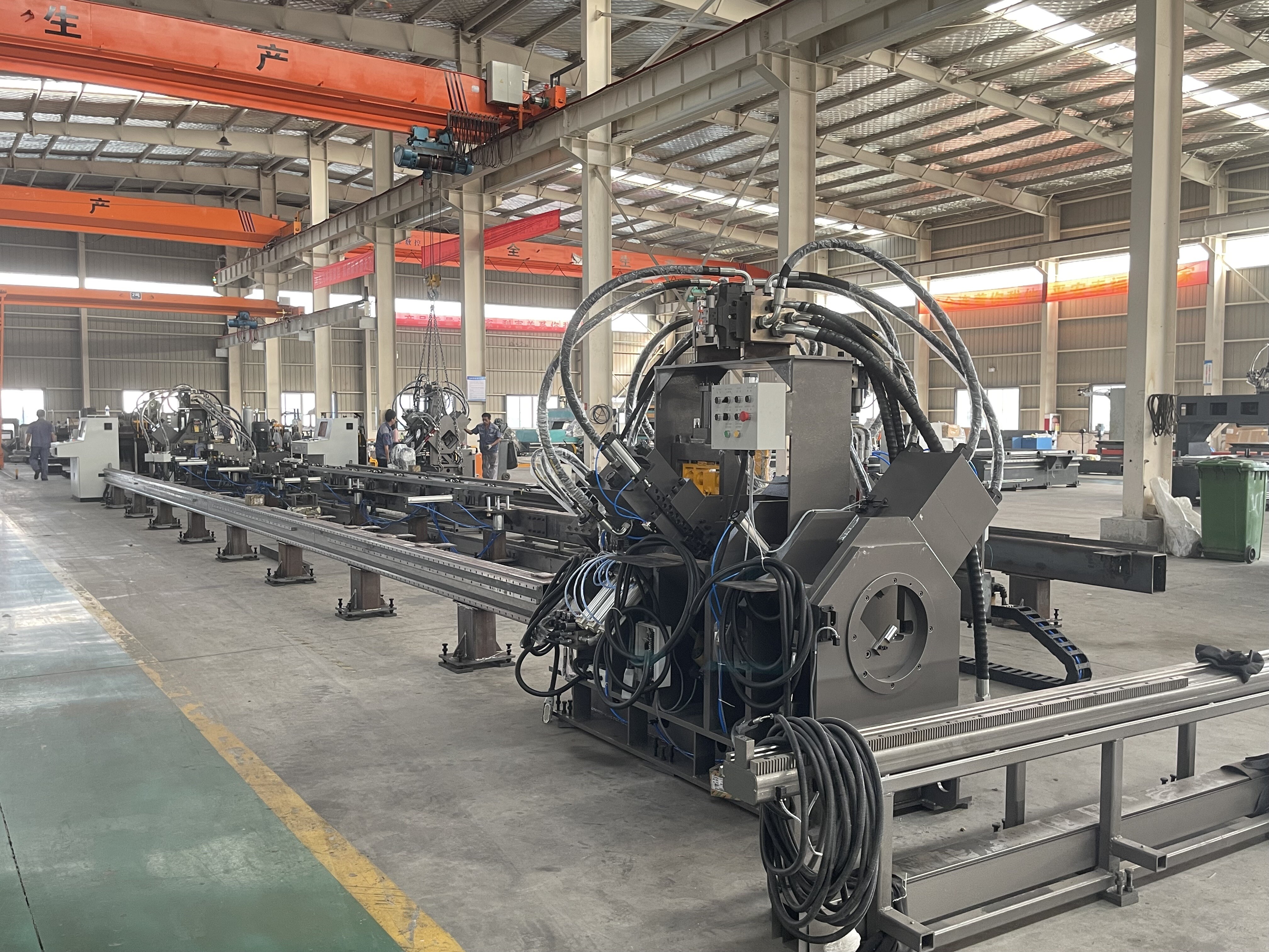 Tower Industry Specialized Processing Equipment CNC Angle Punching Line Composition