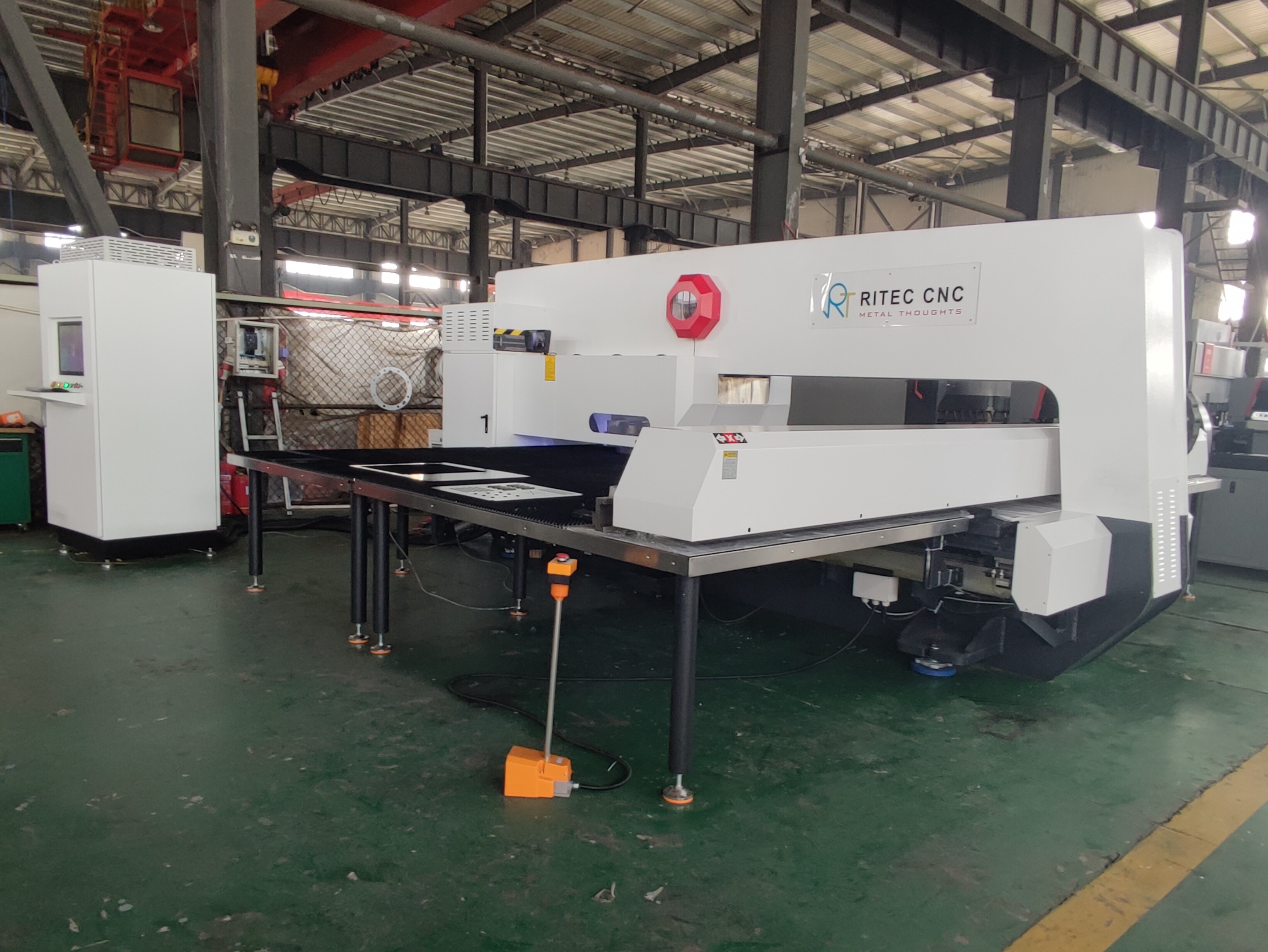 ES350 3000W Laser Turret Punching Machine for Power Systems Provider in Saudi Arabia