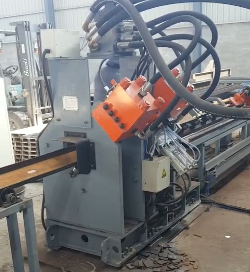 CNC Channel Steel Punching Shearing And Marking Production Line