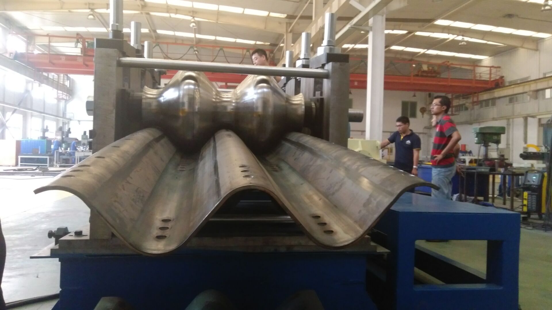Culvert Corrugated Plate Punching, Forming, Bending Automatic  Roll Forming Machine 