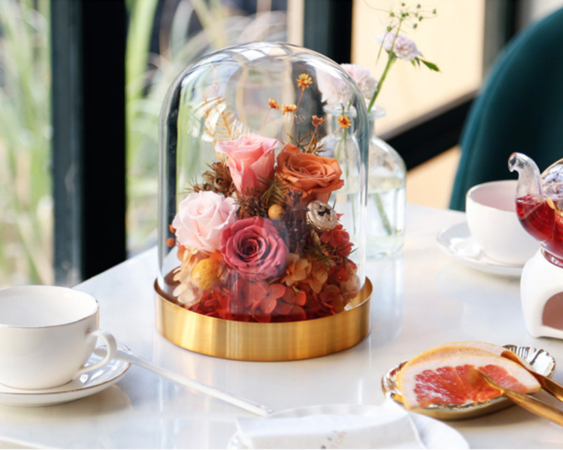 Preserved Rose in Glass Dome