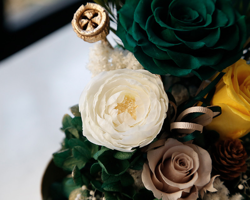 Preserved Rose in Glass Dome