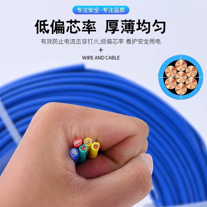 多股软线BVR1.5平方黄绿红蓝双色