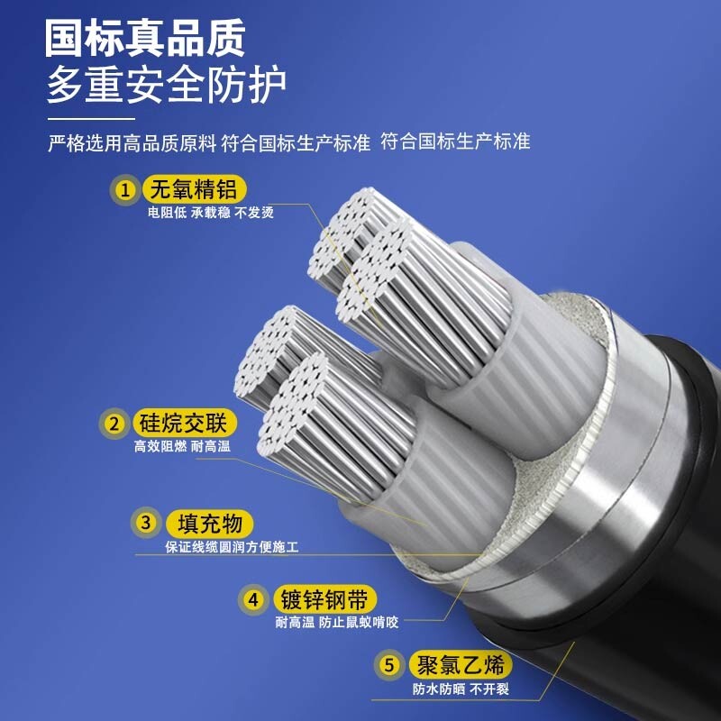 铝芯电缆4*50mm2 铝芯电缆4*50mm2