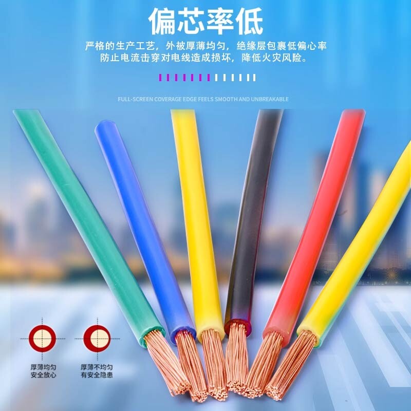 多股软线BVR1.5平方黄绿红蓝双色