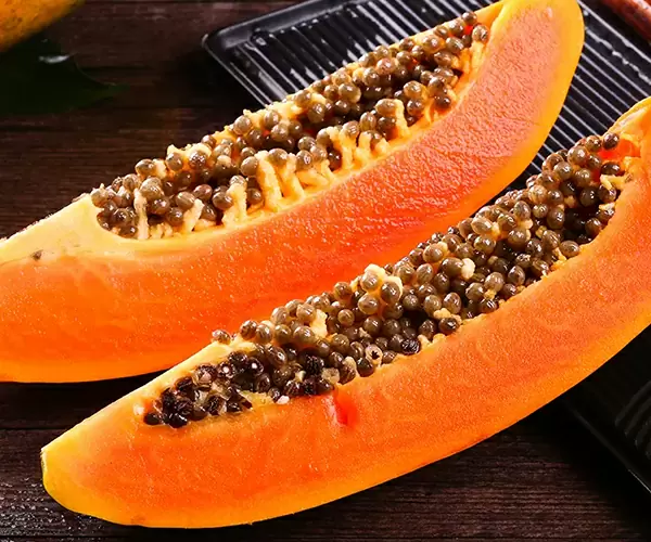 新鲜牛奶木瓜