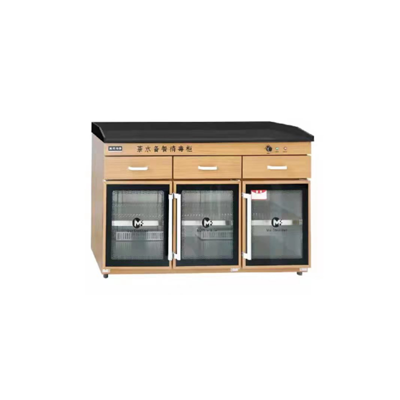 浅色木纹备餐柜