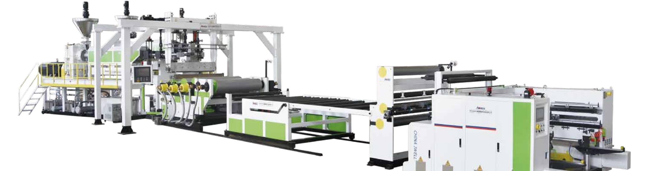 JWELL-TPE sports floor extrusion line