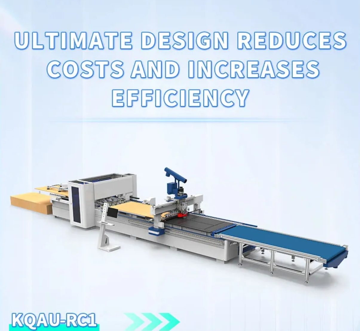 KQAU-RC1 Линия по производству мебели с ЧПУ для сверления и резки KQAU-RC1