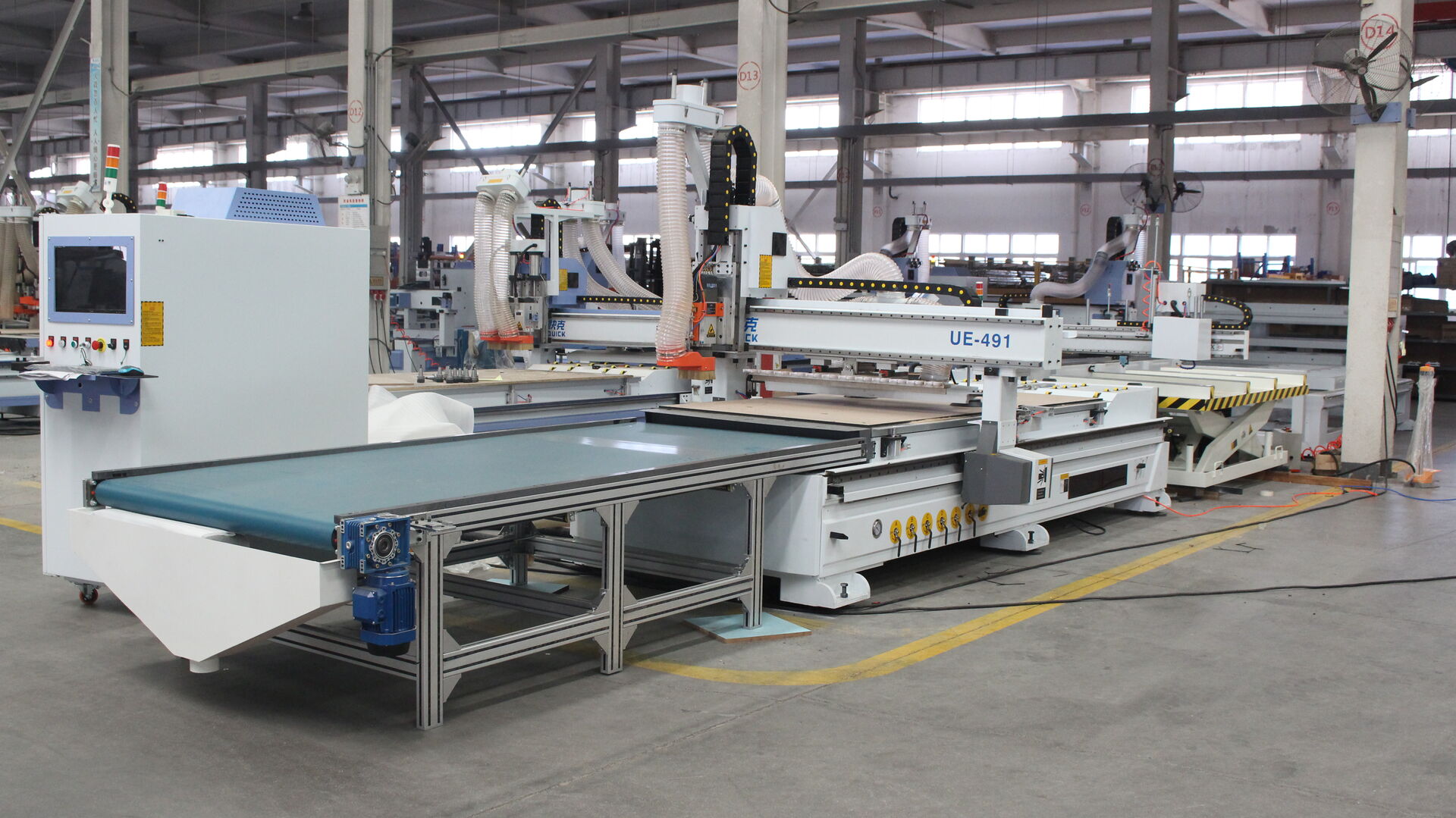 Вложенная линия ЧПУ с маркировкой штрих-кода