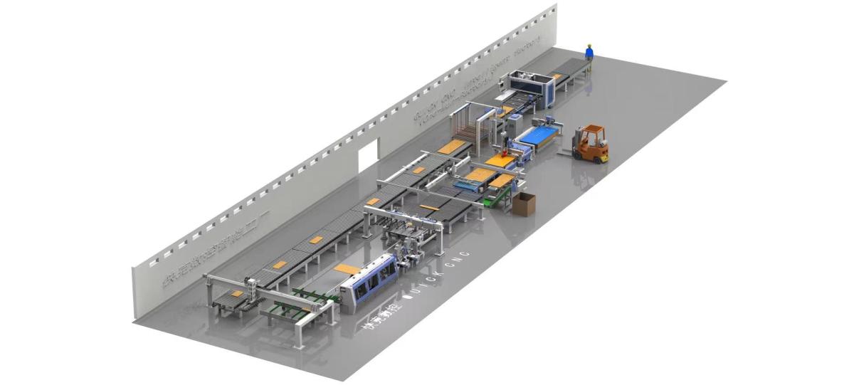 Автоматическая линия по производству панельной мебели для одного человека