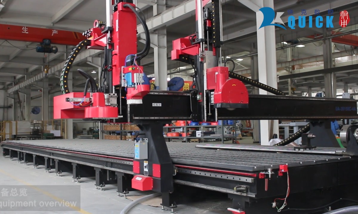 UA-35150C-4A большой размер 4-осевой маршрут УВД с ЧПУ