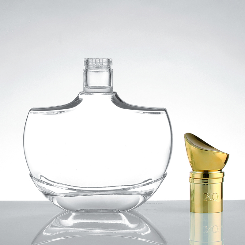 Botella de vidrio de licores de lujo