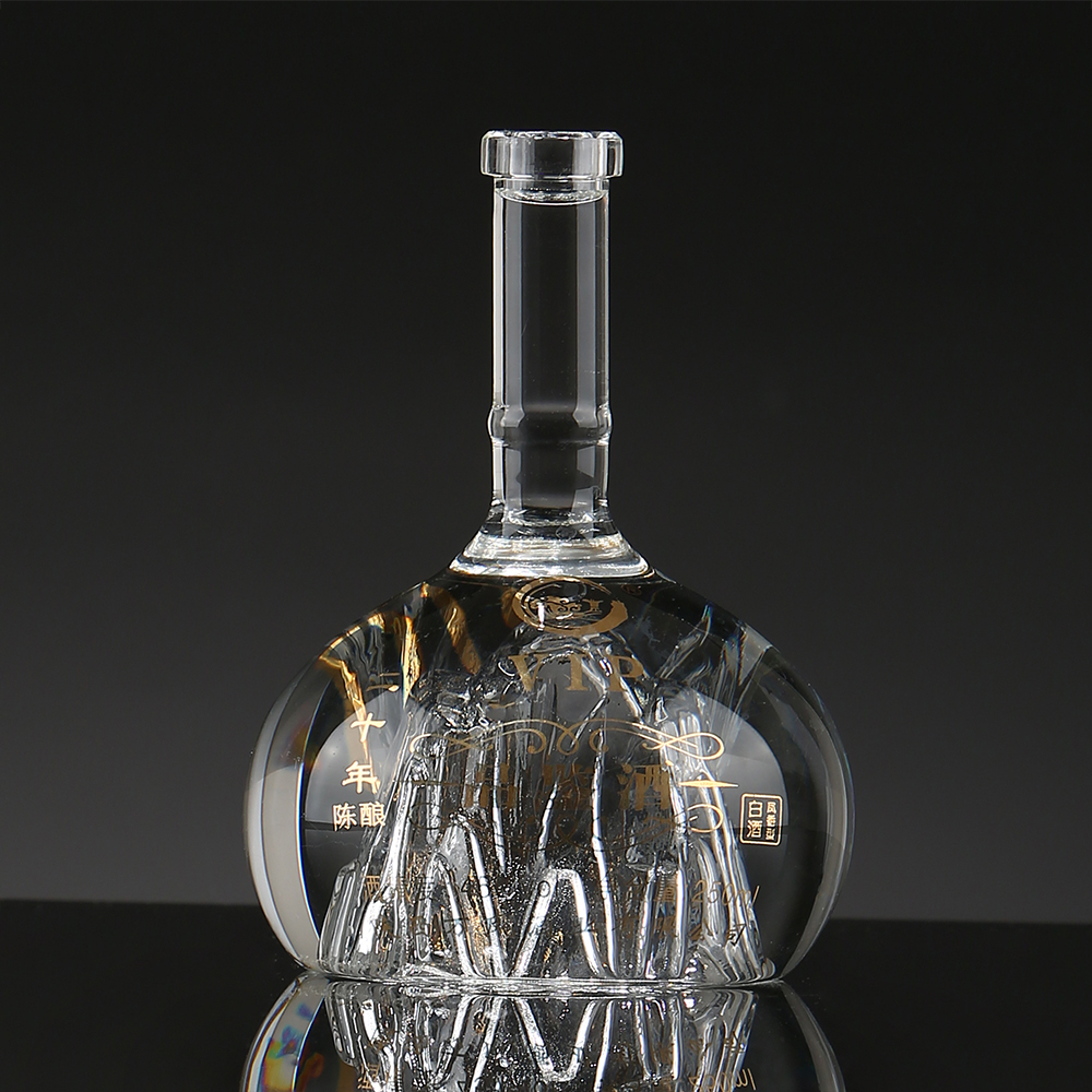 botella en forma de montaña