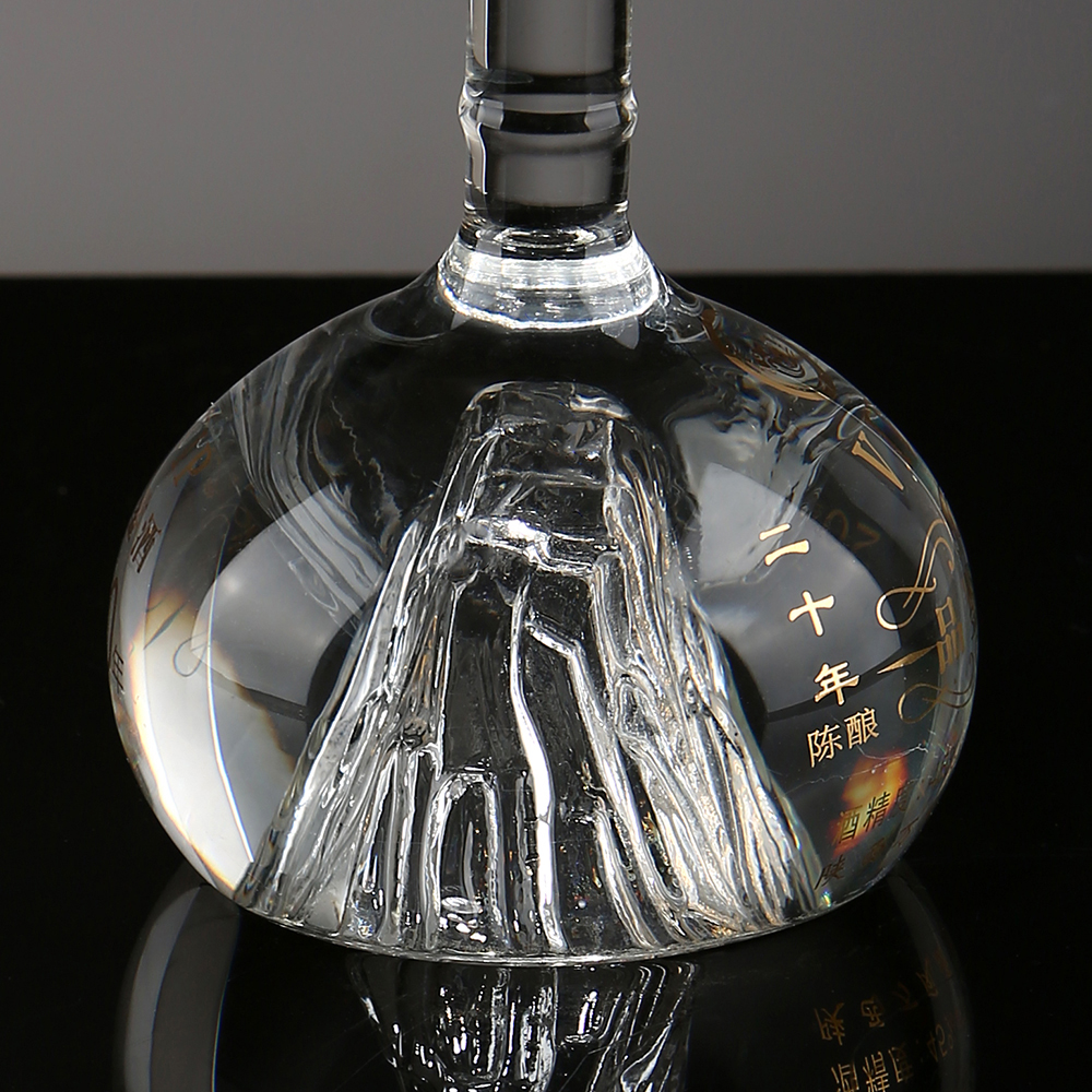 botella en forma de montaña