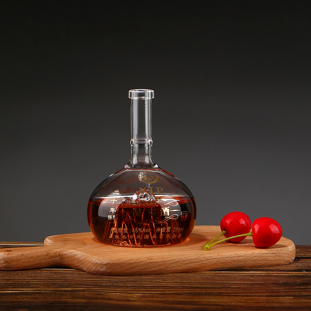 botella en forma de montaña