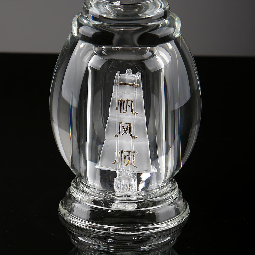 Tapa de cristal de vela lisa