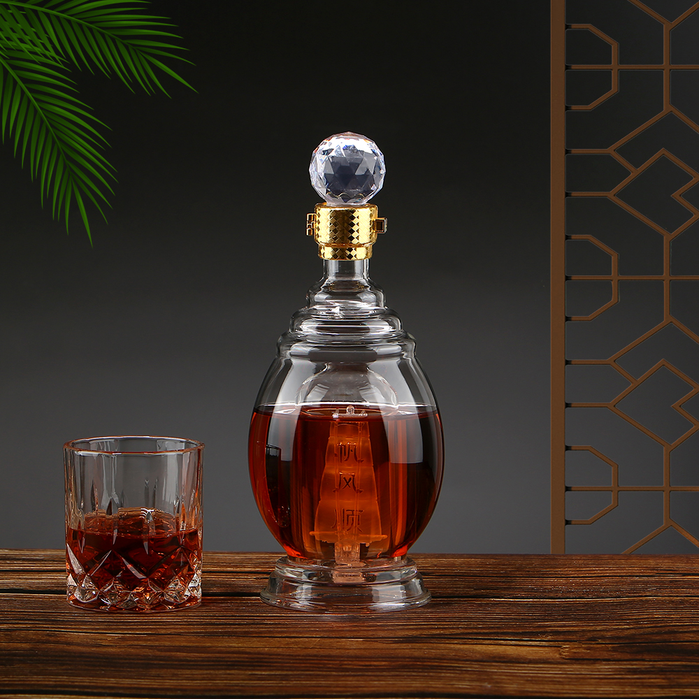 Tapa de cristal de vela lisa