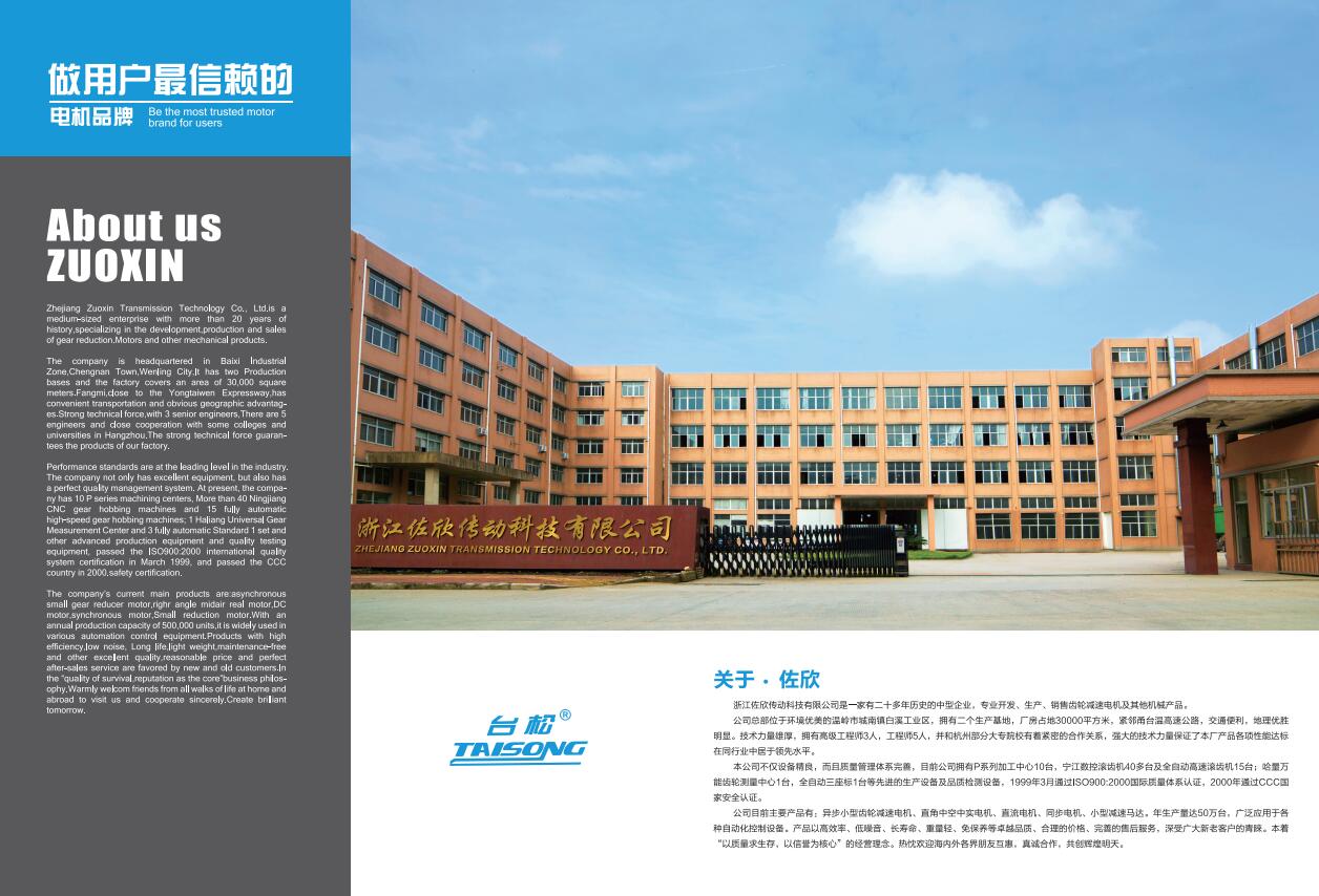 微型交流齿轮减速电机6W-400W