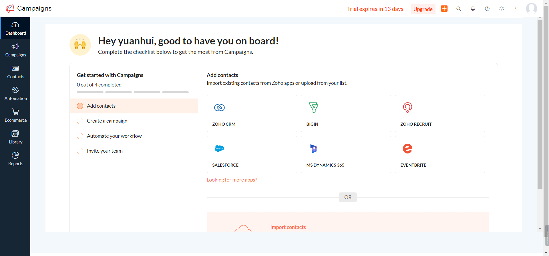 電子郵件營銷活動自動化