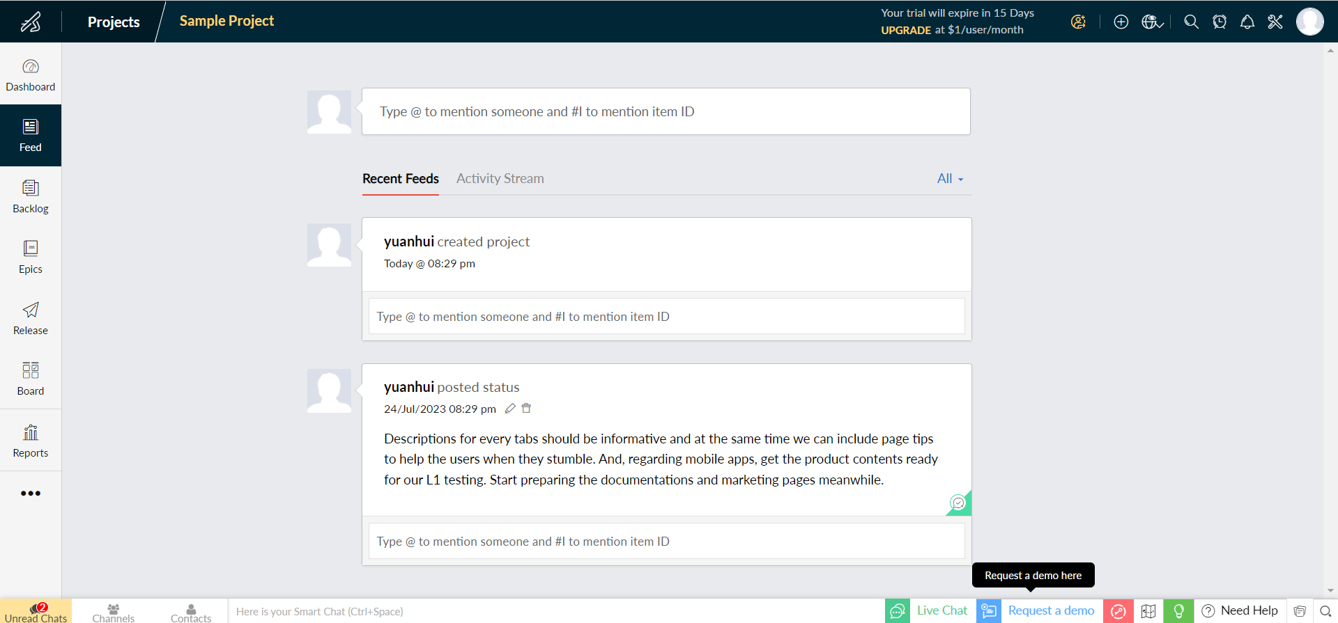 zoho sprints移動設備