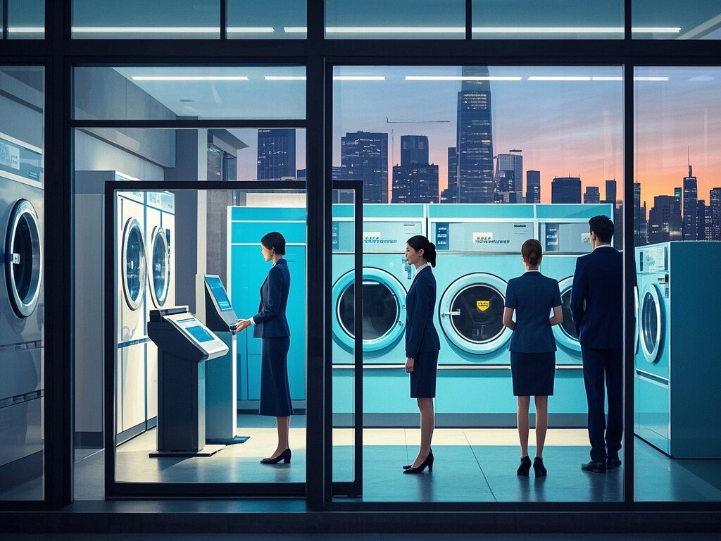 现代快节奏生活推动洗衣店服务不断发展