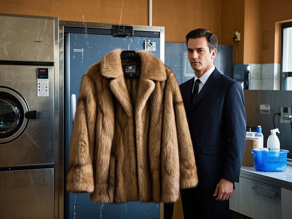 潍坊干洗店讲解皮草被雨淋了的处理方法