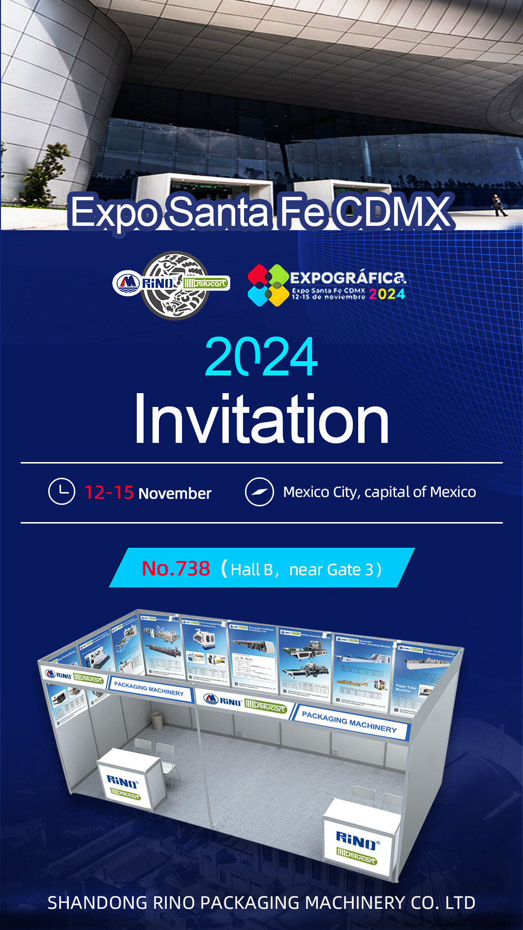 Invitación a la exposición-Expo Santa Fe CDMX