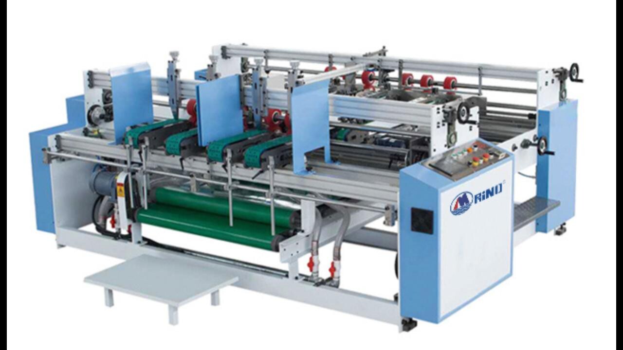 semiautomática doble pcs plegadora encoladora 